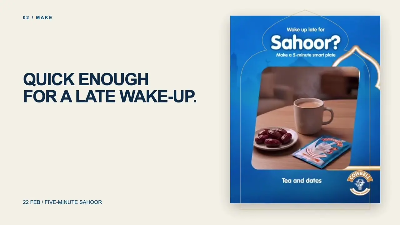 Make: a five-minute Sahoor post