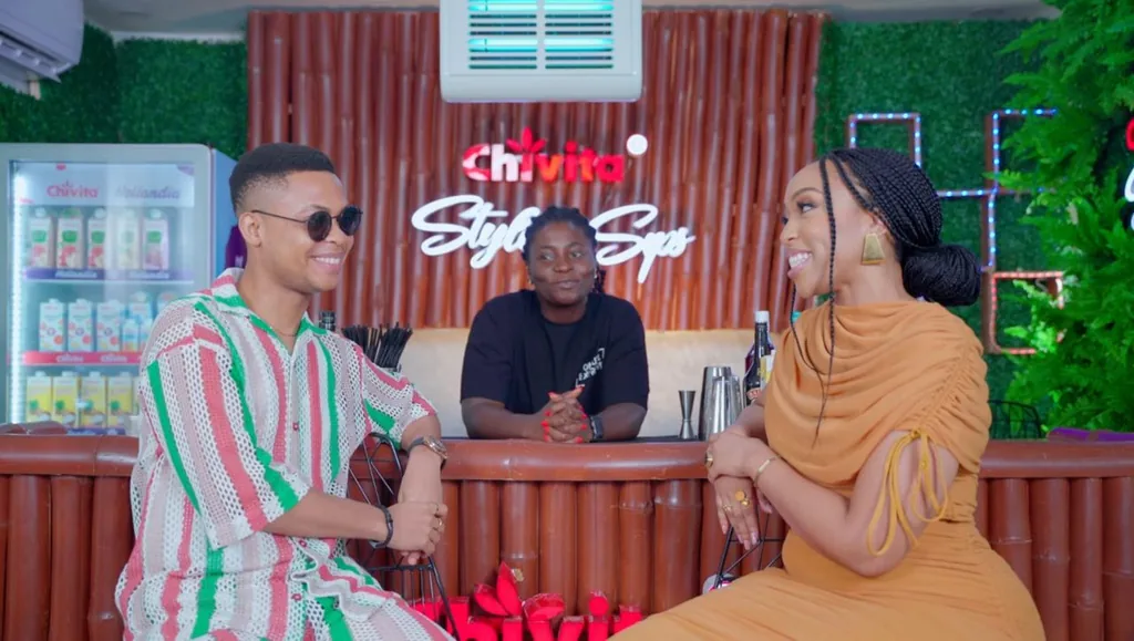 Style N’ Sips: hosts and a guest on set